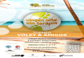 Cartel torneo vley playa solidario