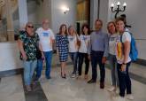 Recepcin de los equipos de Remo de Cartagena que participan en el Campeonato Nacional de Llauts