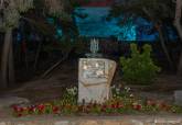 Busto de Alfonso X El Sabio e iluminación Parque Torres