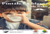 Cartel de la campaa Pntale un bigote de leche