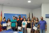 Entrega de diplomas del curso de auxiliar de monitor nutico de la ADLE