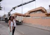 Visita a los colegios donde han comenzado las obras de retirada de amianto