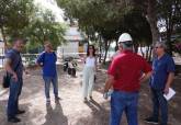 Visita a los colegios donde han comenzado las obras de retirada de amianto