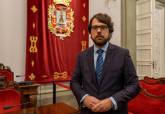 lvaro Valds en el saln de Plenos del Ayuntamiento