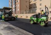 Obras de asfaltado y repintado de señales en Cartagena