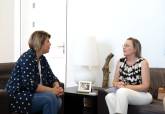 Reunión con la primera presidenta de la Junta de Cofradías de Cartagena