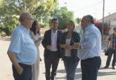 Visita de la alcaldesa y el consejero de Fomento a Alumbres