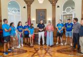 Recepción de la alcaldesa a los medallistas del Club de Atletismo UCAM Cartagena