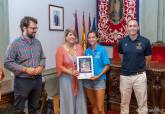 Recepcin de la alcaldesa a los medallistas del Club de Atletismo UCAM Cartagena