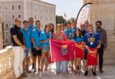 Recepcin de la alcaldesa a los medallistas del Club de Atletismo UCAM Cartagena