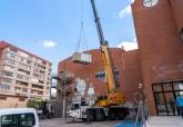 Montaje de Aire Acondicionado Alonso Luzzy en una imagen de archivo en el que aparece la zona en la que se instalar el montacargas.