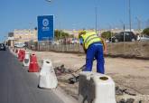 Presentación de las obras del carril bici en el Campus de la UCAM en Cartagena