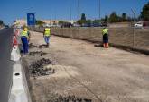 Presentacin de las obras del carril bici en el Campus de la UCAM en Cartagena