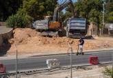 Presentacin de las obras del carril bici en el Campus de la UCAM en Cartagena