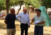 Avanzan los trabajos en la Plaza del Cerezo y en el Huerto de Cndido