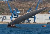 La embarcacin 'La Perla negra' en la prueba de vela latina