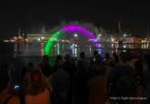 Espectáculo de luz, agua y sonido en el Puerto de Cartagena