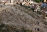 Vista a�rea de la zona de excavaci�n del cerro del Molinete