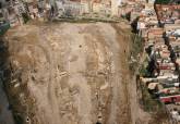 Vista a�rea de la zona de excavaci�n del cerro del Molinete