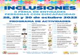 Programación de la II Feria de discapacidad de Cartagena