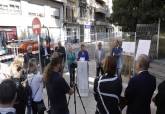 Inicio de las obras en la Plaza del Lago