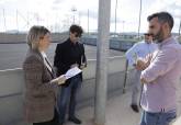 Visita de la alcaldesa, Noelia Arroyo, a las obras del Plan Csped de La Aljorra