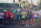 Alumnos de la Escuela Municipal de Tenis