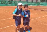 Alumnos de la Escuela Municipal de Tenis