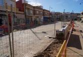 Obras en la Plaza Molina en Santa Luca