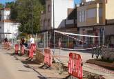 Obras en la Plaza Molina en Santa Luca