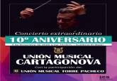 La Unión Musical Cartagonova celebra su 10º Aniversario con un concierto en El Batel
