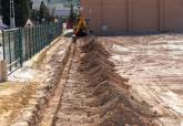 Comienzan las obras del campo de ftbol 11 de Santa Luca