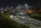 El Ayuntamiento de Cartagena ha repuesto la iluminación del acceso a la ciudad por la autovía