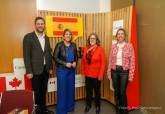 La alcaldesa de Cartagena y la embajadora de Canad en Espaa en una reunin en la Embajada de Canad 