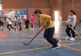 Hockey en Línea en el CEIP Virginia Pérez de El Algar, programa ADE