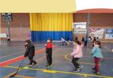 Hockey en Línea en el CEIP Virginia Pérez de El Algar, programa ADE