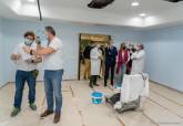 Visita a las obras de renovación de los quirófanos del hospital del Rosell