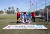 Homenaje a la categora femenina de la Liga comarcal de ftbol base por el Da Internacional de la Mujer