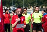 Homenaje a la categora femenina de la Liga comarcal de ftbol base por el Da Internacional de la Mujer