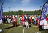 Homenaje a la categora femenina de la Liga comarcal de ftbol base por el Da Internacional de la Mujer