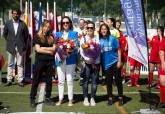 Homenaje a la categora femenina de la Liga comarcal de ftbol base por el Da Internacional de la Mujer