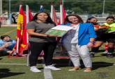 Homenaje a la categora femenina de la Liga comarcal de ftbol base por el Da Internacional de la Mujer