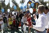 Visita al nuevo parque infantil de La Aljorra