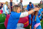 Inauguracin del campo de ftbol renovado en Santa Luca
