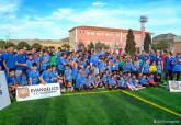 Inauguracin del campo de ftbol renovado en Santa Luca