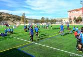 Inauguracin del campo de ftbol renovado en Santa Luca