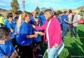 Inauguracin del campo de ftbol renovado en Santa Luca