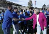 Inauguracin del campo de ftbol renovado en Santa Luca