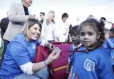 Inauguracin del campo de ftbol renovado en Santa Luca