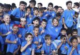 Inauguracin del campo de ftbol renovado en Santa Luca